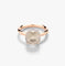 Bague 54 Nudo Classic - Bague en or rose et blanc 18k avec topaze blanche 58 Facettes 535W26_M