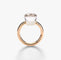 Bague 54 Nudo Classic - Bague en or rose et blanc 18k avec topaze blanche 58 Facettes 535W26_M