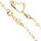 Bracelet Bracelet à maille forçat en or jaune et or blanc 18 ct, cœurs 58 Facettes 29396
