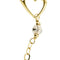 Bracelet Bracelet à maille forçat en or jaune et or blanc 18 ct, cœurs 58 Facettes 29396