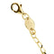 Bracelet Bracelet à maille forçat en or jaune et or blanc 18 ct, cœurs 58 Facettes 29396