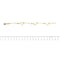 Bracelet Bracelet à maille forçat en or jaune et or blanc 18 ct, cœurs 58 Facettes 29396