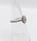 Bague 49.5 Bague solitaire vintage en or blanc 18k, diamant ovale 0,42 ct, certificat GIA 58 Facettes A07773