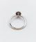 Bague 49.5 Bague solitaire vintage en or blanc 18k, diamant ovale 0,42 ct, certificat GIA 58 Facettes A07773