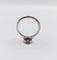 Bague 49.5 Bague solitaire vintage en or blanc 18k, diamant ovale 0,42 ct, certificat GIA 58 Facettes A07773