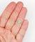 Bague 49.5 Bague solitaire vintage en or blanc 18k, diamant ovale 0,42 ct, certificat GIA 58 Facettes A07773