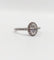 Bague 49.5 Bague solitaire vintage en or blanc 18k, diamant ovale 0,42 ct, certificat GIA 58 Facettes A07773