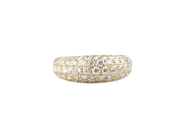 Bague 52 Bague cocktail en or jaune 18 carats, 59 diamants, 2,97 ct 58 Facettes BGJCDVY177-107