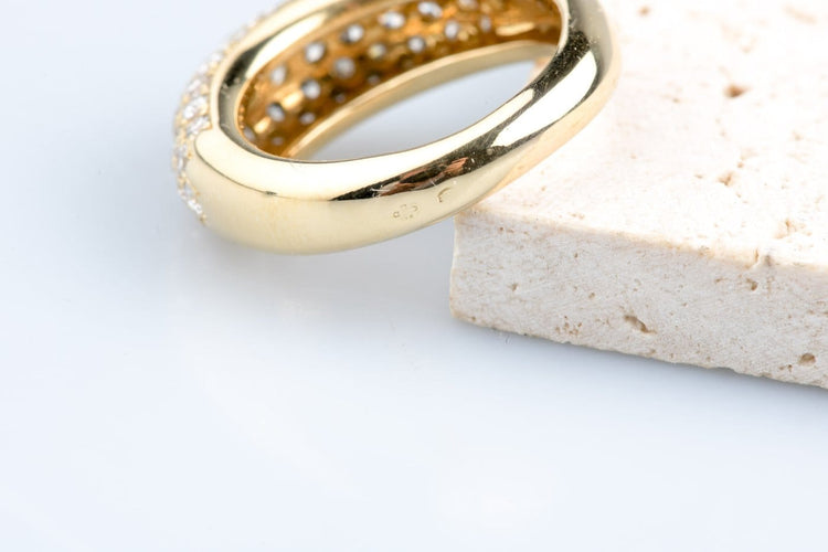 Bague 52 Bague cocktail en or jaune 18 carats, 59 diamants, 2,97 ct 58 Facettes BGJCDVY177-107