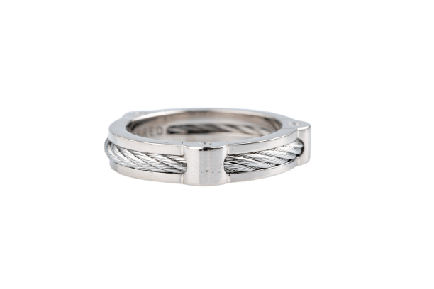 Bague 55 FRED - Bague Force 10 en or blanc 18 carats, 7,30 g 58 Facettes BGFREDCC1560-107