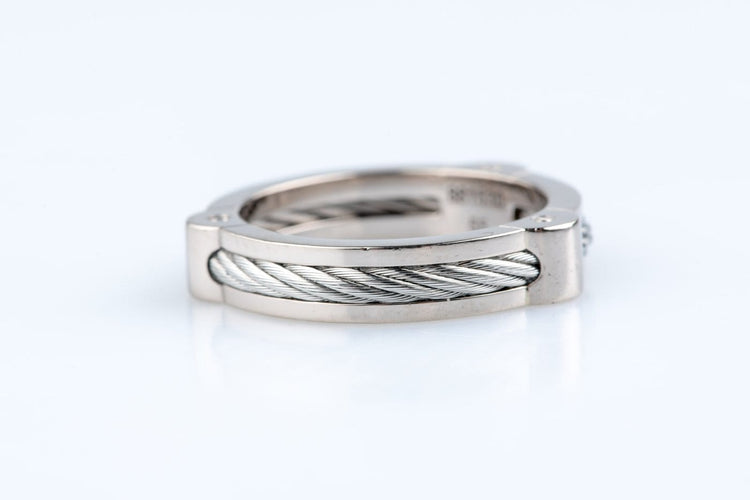 Bague 55 FRED - Bague Force 10 en or blanc 18 carats, 7,30 g 58 Facettes BGFREDCC1560-107