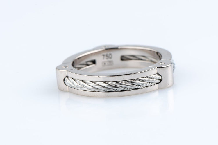 Bague 55 FRED - Bague Force 10 en or blanc 18 carats, 7,30 g 58 Facettes BGFREDCC1560-107