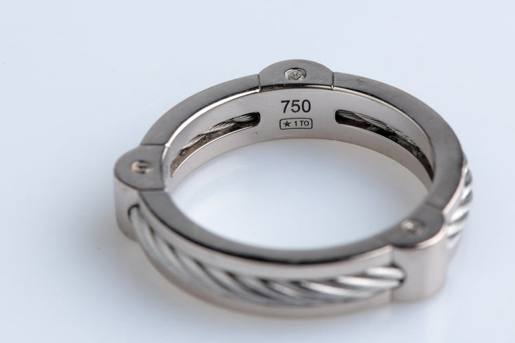 Bague 55 FRED - Bague Force 10 en or blanc 18 carats, 7,30 g 58 Facettes BGFREDCC1560-107