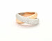 Bague 54 Wagner - Bague en or blanc et rose 18k, diamants 58 Facettes 293T21_M