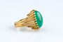 Bague 53 Bague vintage vers 1960 en or 18 carats avec béryl cabochon de 11,50 ct 58 Facettes BG-JADCC1532-107