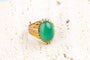 Bague 53 Bague vintage vers 1960 en or 18 carats avec béryl cabochon de 11,50 ct 58 Facettes BG-JADCC1532-107
