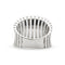 Bague Bague jonc en or blanc 750 (18 ct) 58 Facettes 48T21_M
