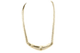 Collier Collier en or jaune 18 carats, maille anglaise et 32 diamants 58 Facettes CLDANGCC1562-107
