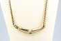 Collier Collier en or jaune 18 carats, maille anglaise et 32 diamants 58 Facettes CLDANGCC1562-107