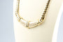 Collier Collier en or jaune 18 carats, maille anglaise et 32 diamants 58 Facettes CLDANGCC1562-107