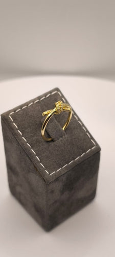 Bague Tiffany Knot - Bague en or jaune 18 carats sertie de diamants 58 Facettes Valuor Modèle-004