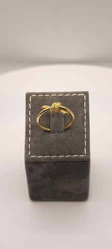 Bague Tiffany Knot - Bague en or jaune 18 carats sertie de diamants 58 Facettes Valuor Modèle-004