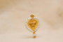 Pendentif Pendentif cœur en or jaune 18 carats avec ange et perles 58 Facettes 4230