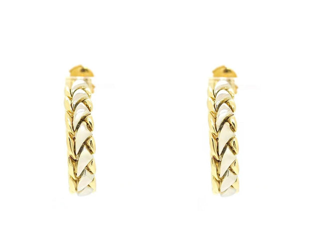 Boucles d'oreilles Chimento - Boucles d’oreilles en or jaune et blanc 18 carats 58 Facettes 69T23_M