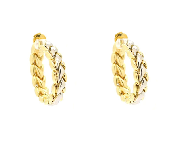 Boucles d'oreilles Chimento - Boucles d’oreilles en or jaune et blanc 18 carats 58 Facettes 69T23_M