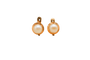 Boucles d'oreilles Boucles d’oreilles dormeuses striées en or jaune 18 carats et perles de culture 58 Facettes 4247