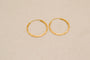 Boucles d'oreilles Créoles en or jaune 18 carats à double motif 58 Facettes 4248