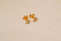 Boucles d'oreilles Puces d’oreilles - Diamants sertis clos en or jaune 18 carats 58 Facettes 4227