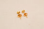 Boucles d'oreilles Puces d’oreilles - Diamants sertis clos en or jaune 18 carats 58 Facettes 4227