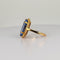 Bague 53 Bague en or jaune 18k avec topaze bleue ovale de 5,7 ct 58 Facettes 2609008