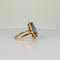 Bague 53 Bague en or jaune 18k avec topaze bleue ovale de 5,7 ct 58 Facettes 2609008