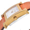Montre Hermès - Montre Heure H à quartz en métal plaqué et cuir 58 Facettes ct0aknazuw