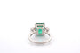 Bague 53 Bague émeraude 5,84 ct et diamants en platine 58 Facettes 27217-27357-27248-27249