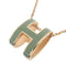 Collier Hermès - Pendentif Pop H avec chaîne en or rose et émail 58 Facettes kss5aast8s