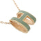 Collier Hermès - Pendentif Pop H avec chaîne en or rose et émail 58 Facettes kss5aast8s