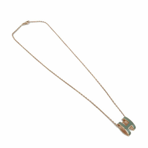 Collier Hermès - Pendentif Pop H avec chaîne en or rose et émail 58 Facettes kss5aast8s