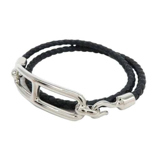 Bracelet Hermès - Bracelet Roulis double tour en cuir tressé 58 Facettes hdrilud7d7