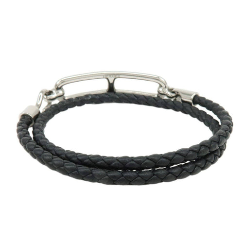 Bracelet Hermès - Bracelet Roulis double tour en cuir tressé 58 Facettes hdrilud7d7