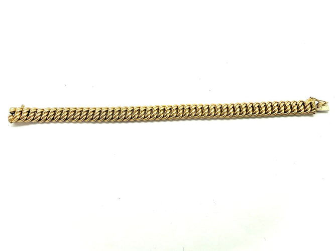 Bracelet Bracelet maille américaine en or jaune 18 carats 58 Facettes M9579B