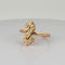 Bague 59 Bague en or rose 14k et diamants 58 Facettes 2609009