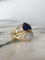 Bague 54 Bague Toi et Moi en or jaune 18k, saphirs et diamants 58 Facettes 301