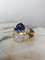 Bague 54 Bague Toi et Moi en or jaune 18k, saphirs et diamants 58 Facettes 301