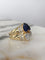 Bague 54 Bague Toi et Moi en or jaune 18k, saphirs et diamants 58 Facettes 301