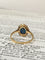 Bague 53 Bague Art déco en or jaune 18k et platine, saphir et diamants 58 Facettes 302