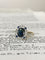 Bague 53 Bague Art déco en or jaune 18k et platine, saphir et diamants 58 Facettes 302