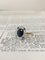 Bague 53 Bague Art déco en or jaune 18k et platine, saphir et diamants 58 Facettes 302
